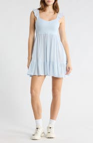 Abound Smocked Flutter Sleeve Minidress