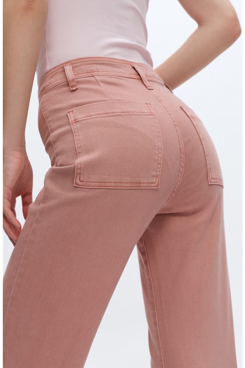 High Waist Wide Leg Jeans, Alternate, color, DUSTY PINK