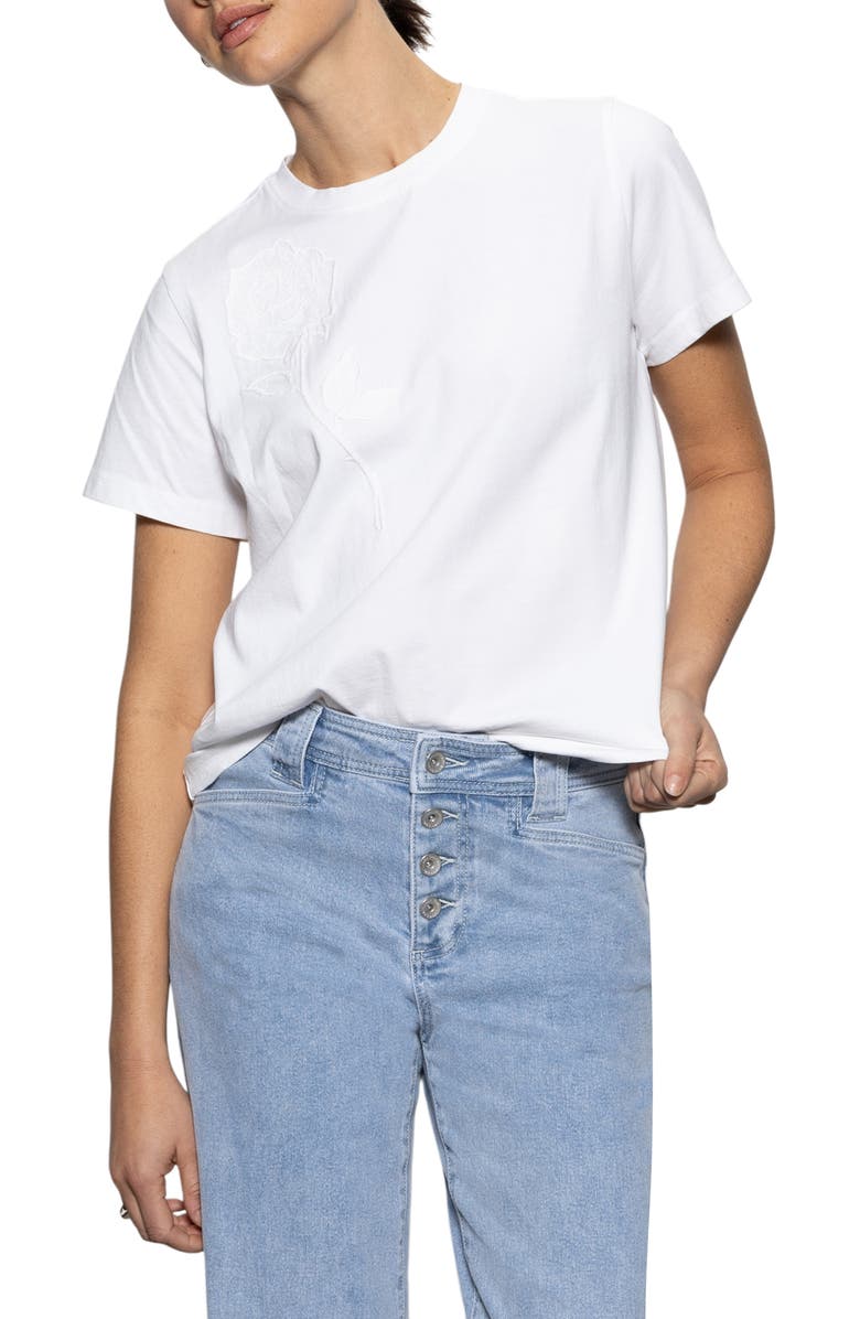 Sanctuary Rose Perfect Cotton T-Shirt, Alternate, color, White