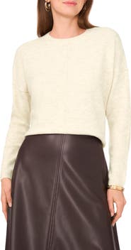 Vince Camuto Exposed Seam Crewneck Sweater