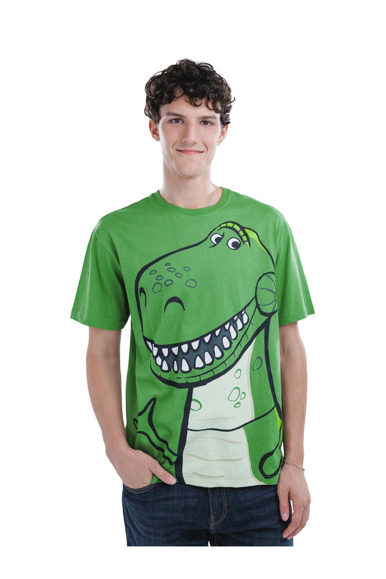 Toy Story Short Sleeve T-Shirt, Alternate, color, Rex Kelly Green