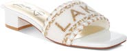 LONDON RAG Vacay Babe Lake Como Beaded Slide Sandal