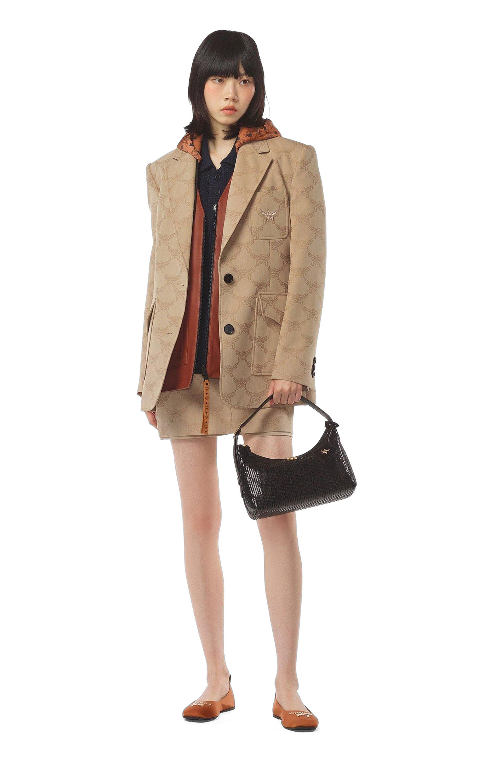 MCM Aren Hobo in Sequin Lamb Leather, Alternate, color, 