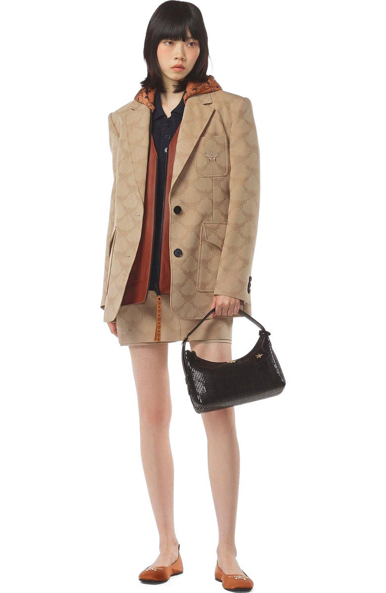 MCM Aren Hobo in Sequin Lamb Leather, Alternate, color,