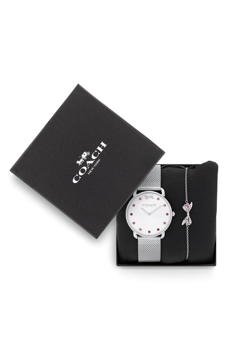 COACH Elliot Mesh Bracelet & Watch Gift Set, 36mm, Alternate, color, 