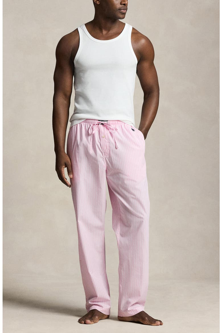 Stripe Cotton Pajama Pants, Alternate, color, HUDSON STRIPE CRUISE NAVY