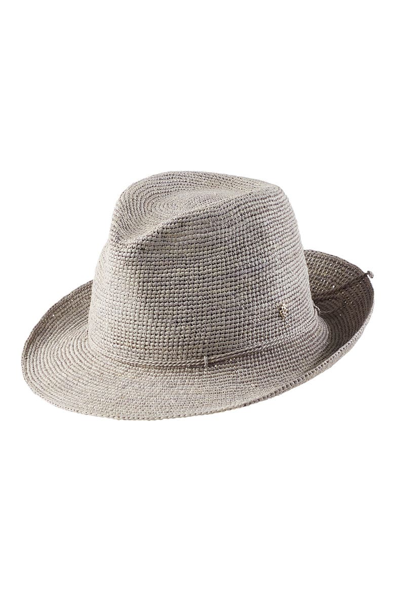 Raffia Crochet Packable Sun Hat, Main, color, ECLIPSE MELANGE