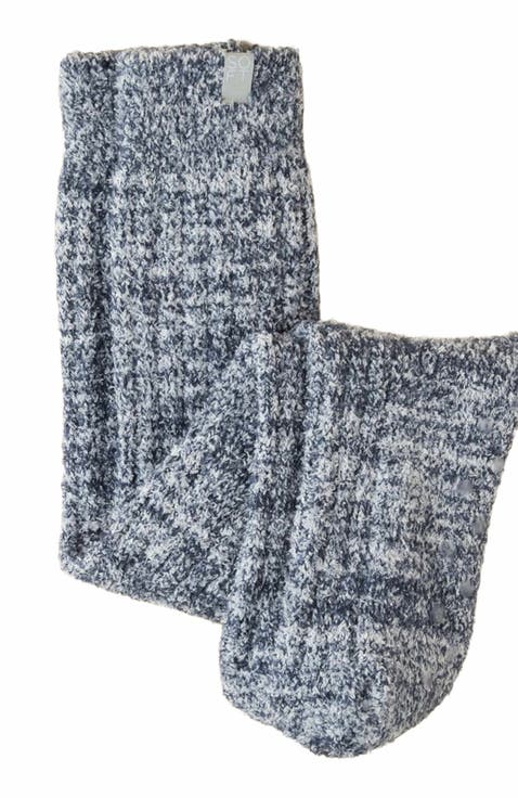 Marshmallow Slouchy Socks with Grippers