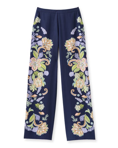 Olivia Printed Wide-Leg Pant