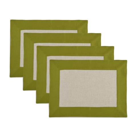 Linen Placemats - Contempo, 14" x 19" Inch