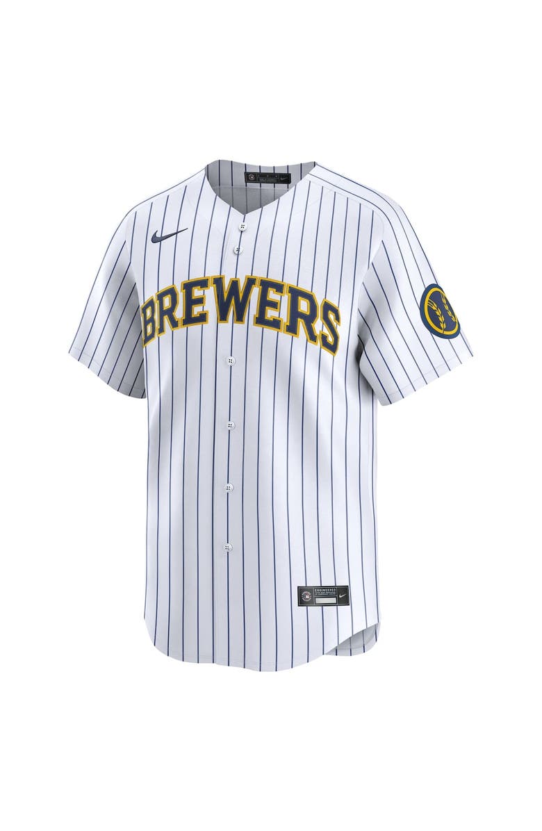 Nike Men's Nike White Milwaukee Brewers Alternate Limited Jersey, Alternate, color, 