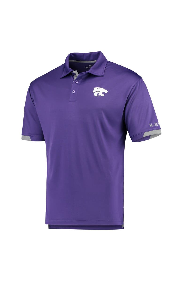 COLOSSEUM Men's Colosseum Purple Kansas State Wildcats Santry Lightweight Polo, Alternate, color, Purple