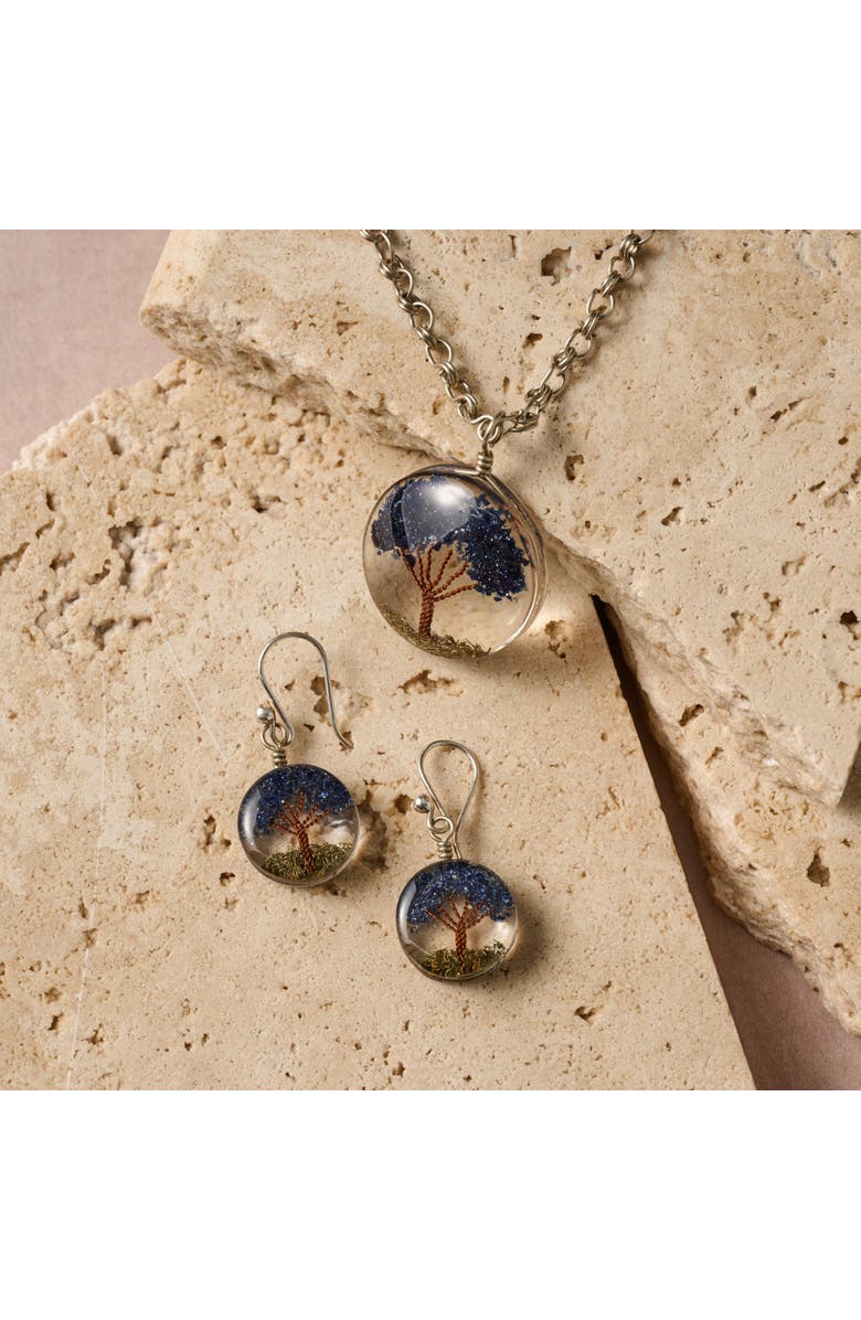 Ten Thousand Villages Amani Tree of Life Pendant Necklace, Alternate, color, Mixed Metal