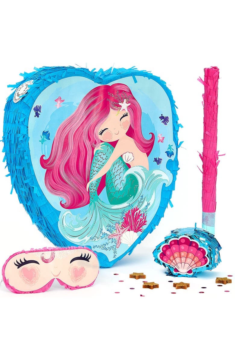 JitteryGit Mermaid-Pinata, Main, color, Pink