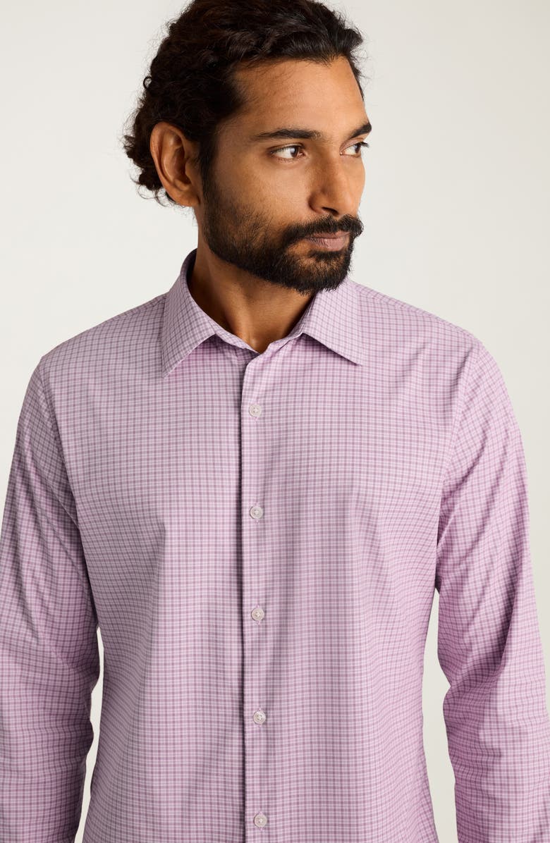 Bonobos Tech Slim Fit Check Button-Up Shirt, Alternate, color, Tech Button Down Shi