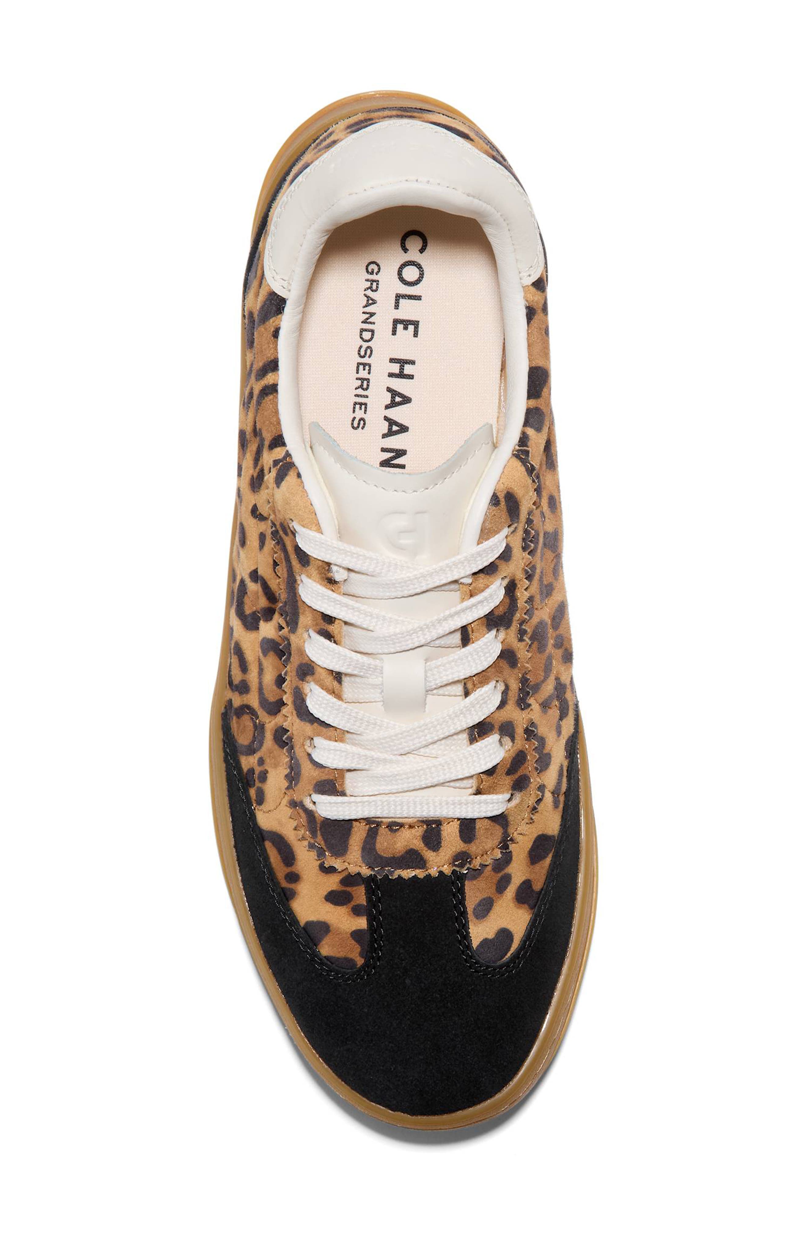 Cole Haan GrandPro Breakaway Leather Sneaker, Alternate, color, Leopard Printed