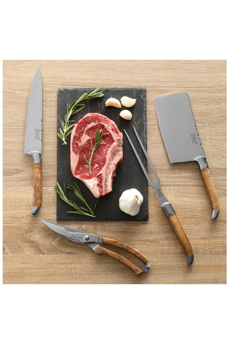 4-Piece Connoisseur Carving Set, Alternate, color, WOOD