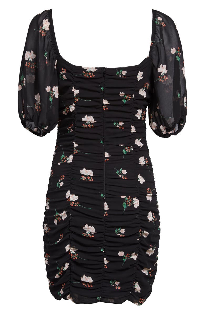 All in Favor Sasha Ruched Minidress, Alternate, color, 