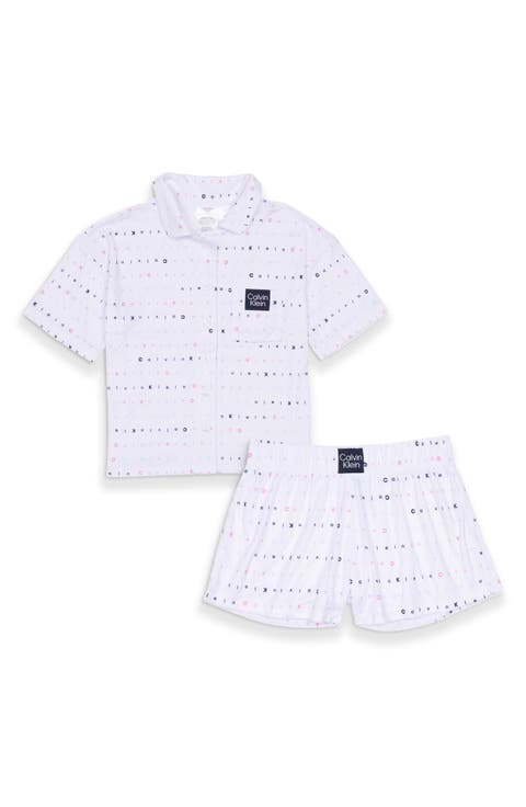 Kids' Logo Print Two-Piece Pajamas (Big Kid)