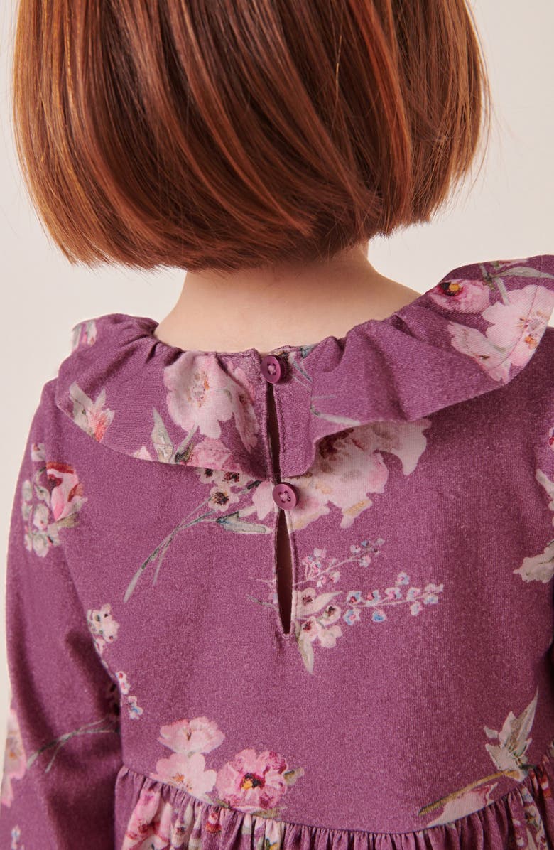 NEXT Kids' Floral Dress, Faux Fur Vest & Tights Set, Alternate, color, 