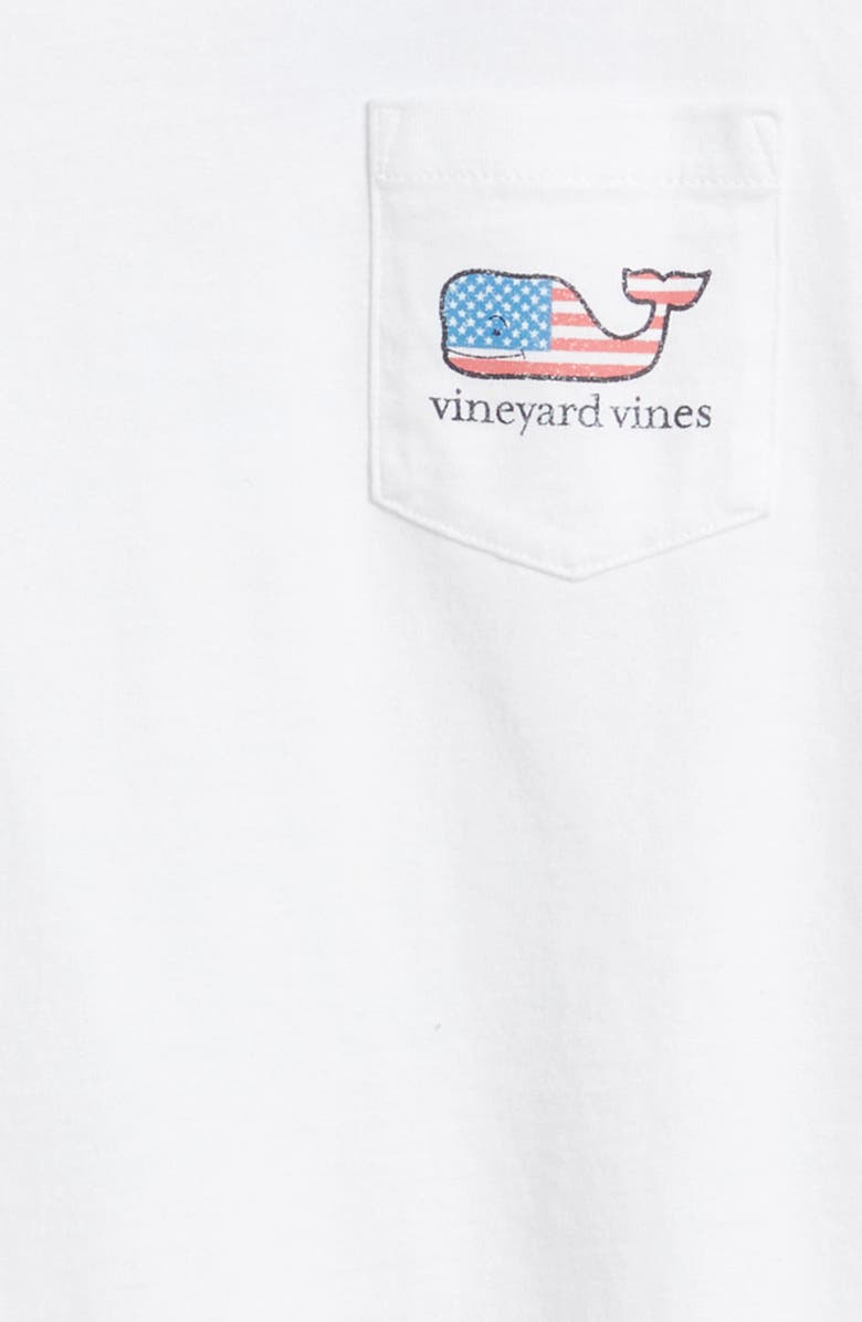 vineyard vines Kids' Flag Whale Pocket T-Shirt, Alternate, color,