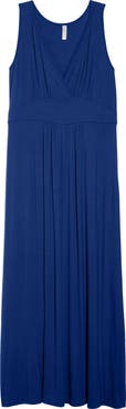 Loveappella Surplice Maxi Dress