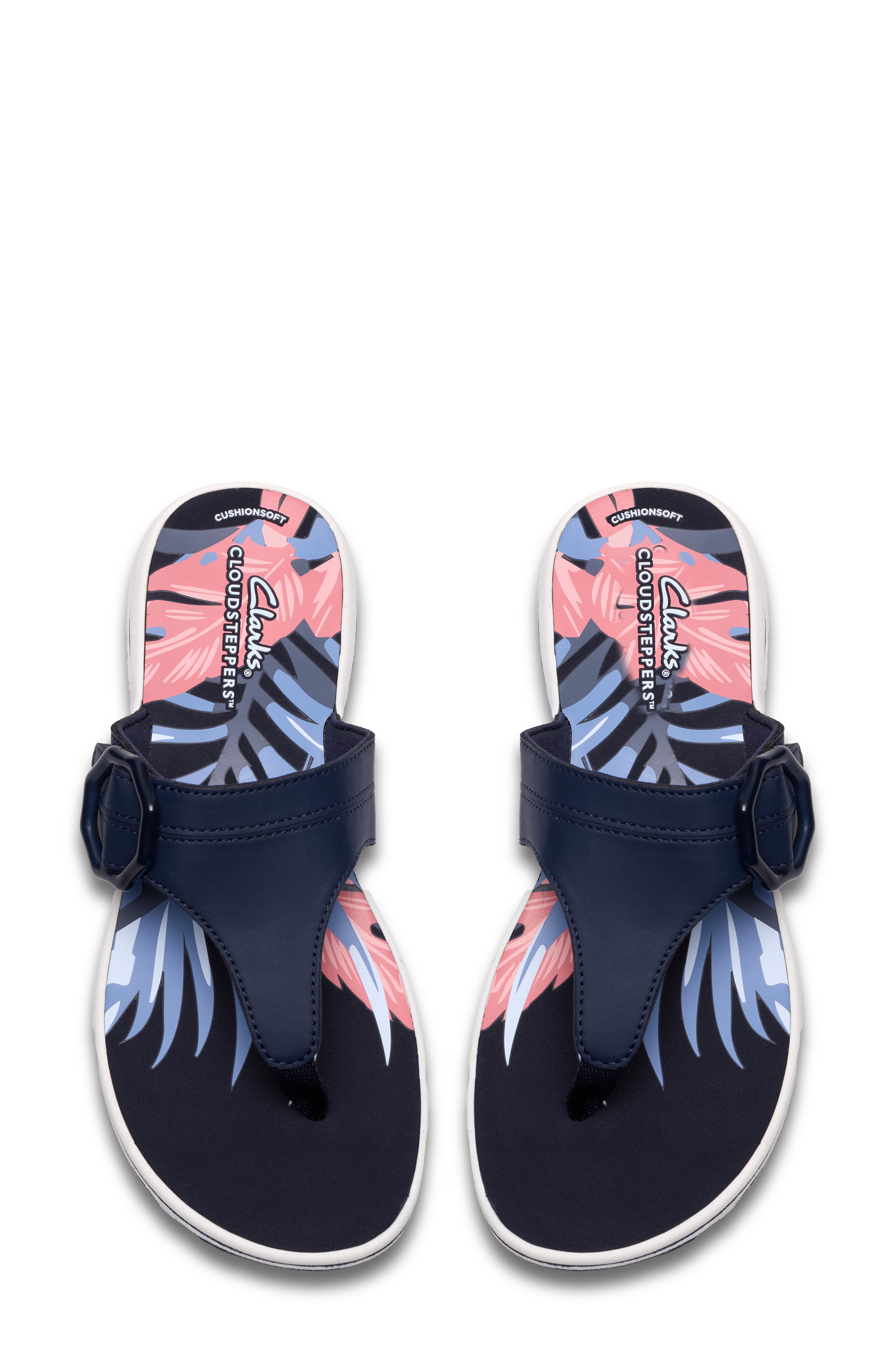 Clarks<sup>®</sup> Breeze Cove Flip Flop, Alternate, color, Navy