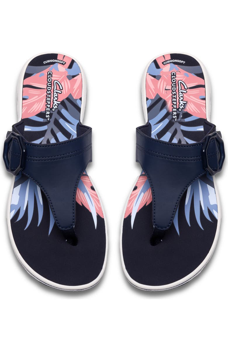 Clarks<sup>®</sup> Breeze Cove Flip Flop, Alternate, color, Navy