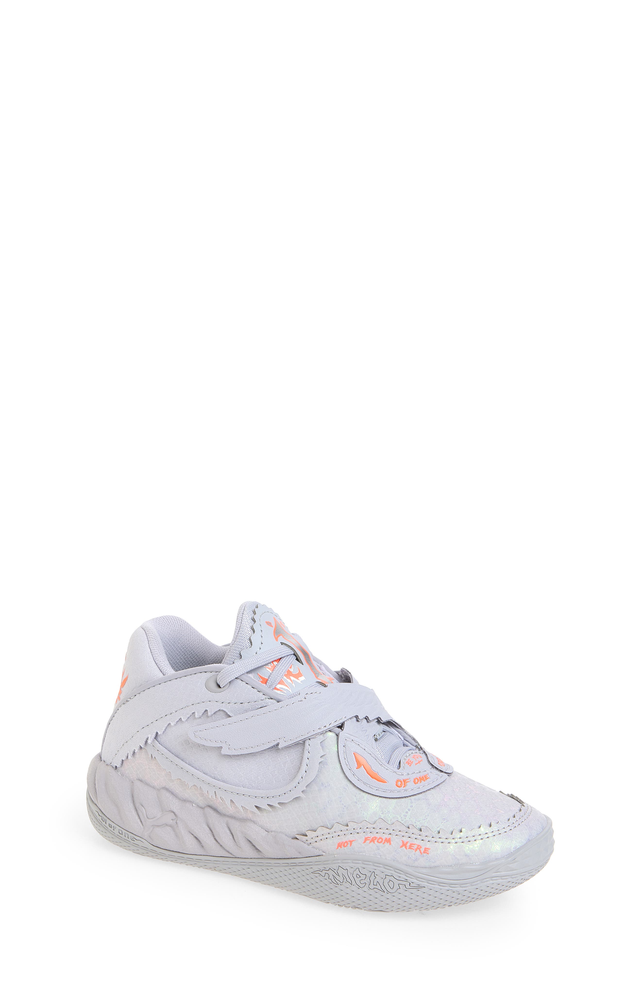 Kids' MB.05 Metallic Sneaker, Main, color, VIBRANT SILVER/ YELLOW/ RED