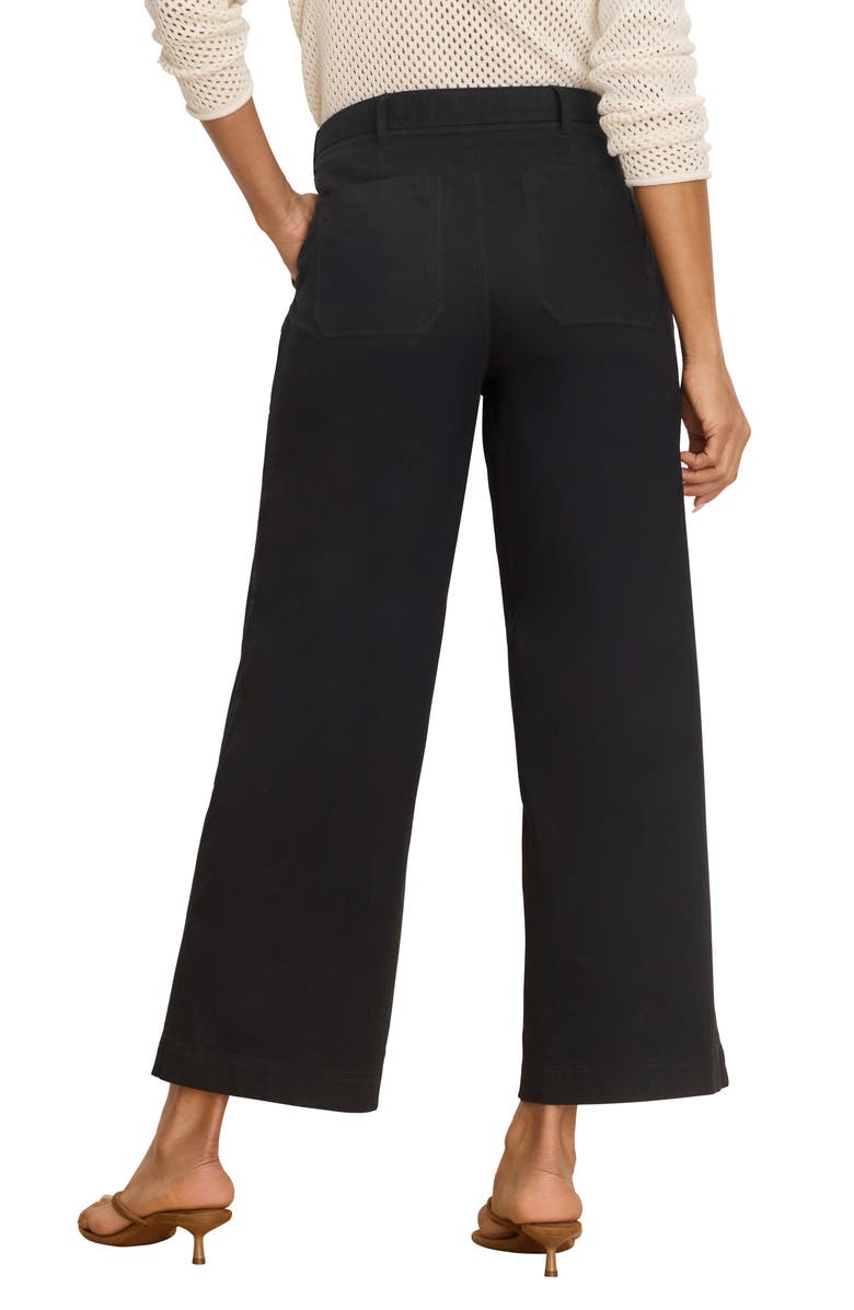 NIC+ZOE Highland Soft Stretch Wide Leg Pants, Alternate, color, Black Onyx