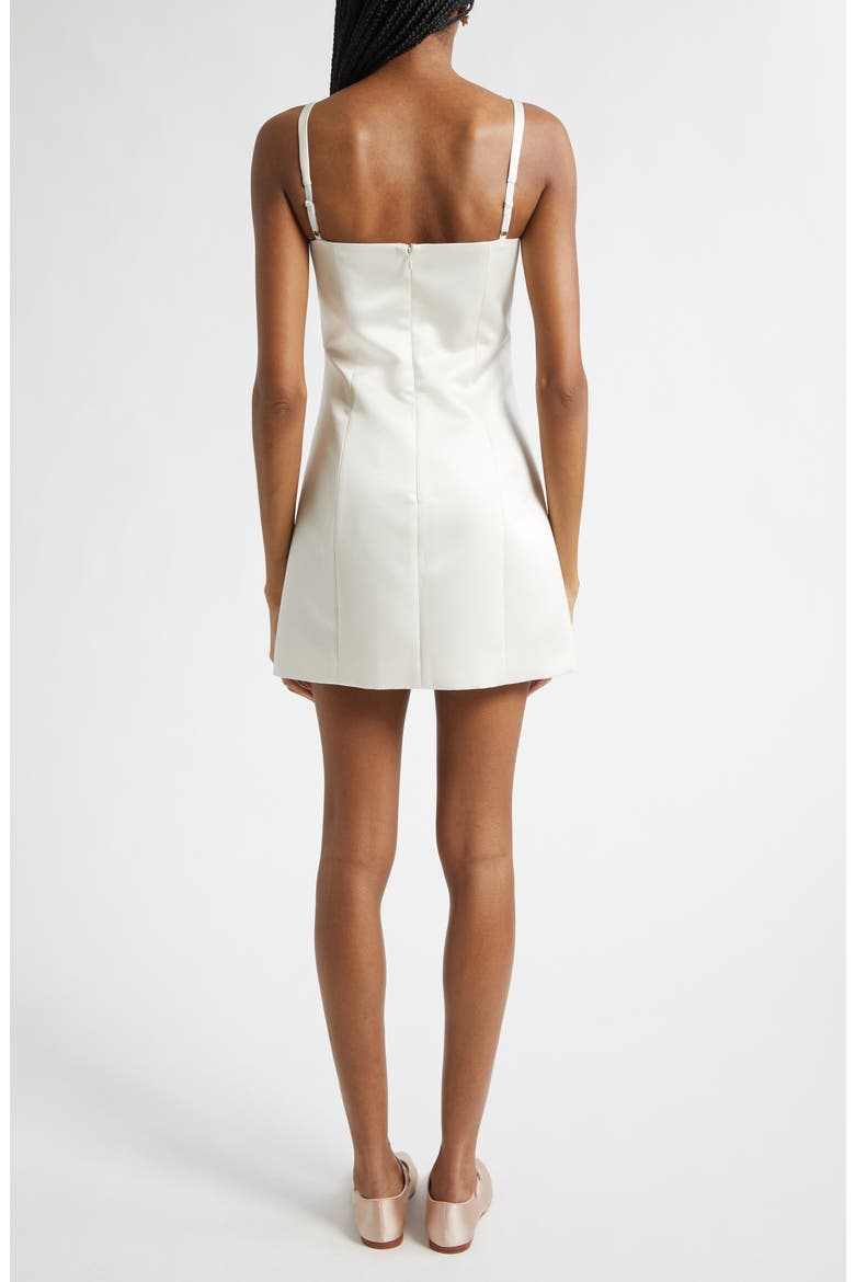 Perla Bow & Rhinestone Minidress, Alternate, color, CHAMPAGNE
