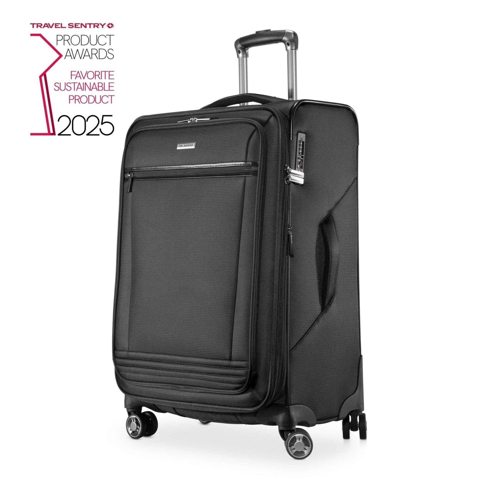 Ricardo Beverly Hills Avalon Softside 2 Piece Luggage, Alternate, color, Black