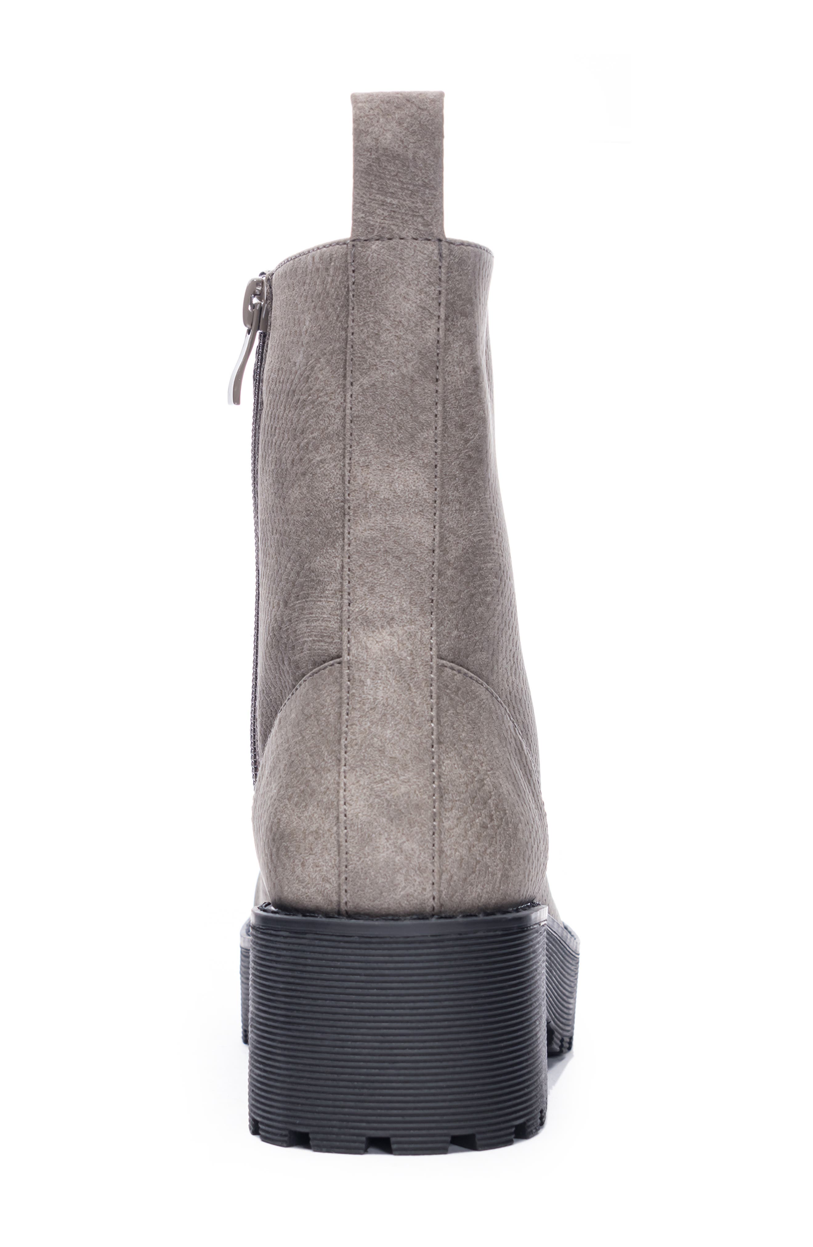 Mazzy Lace-Up Boot, Alternate, color, GREY FAUX LEATHER