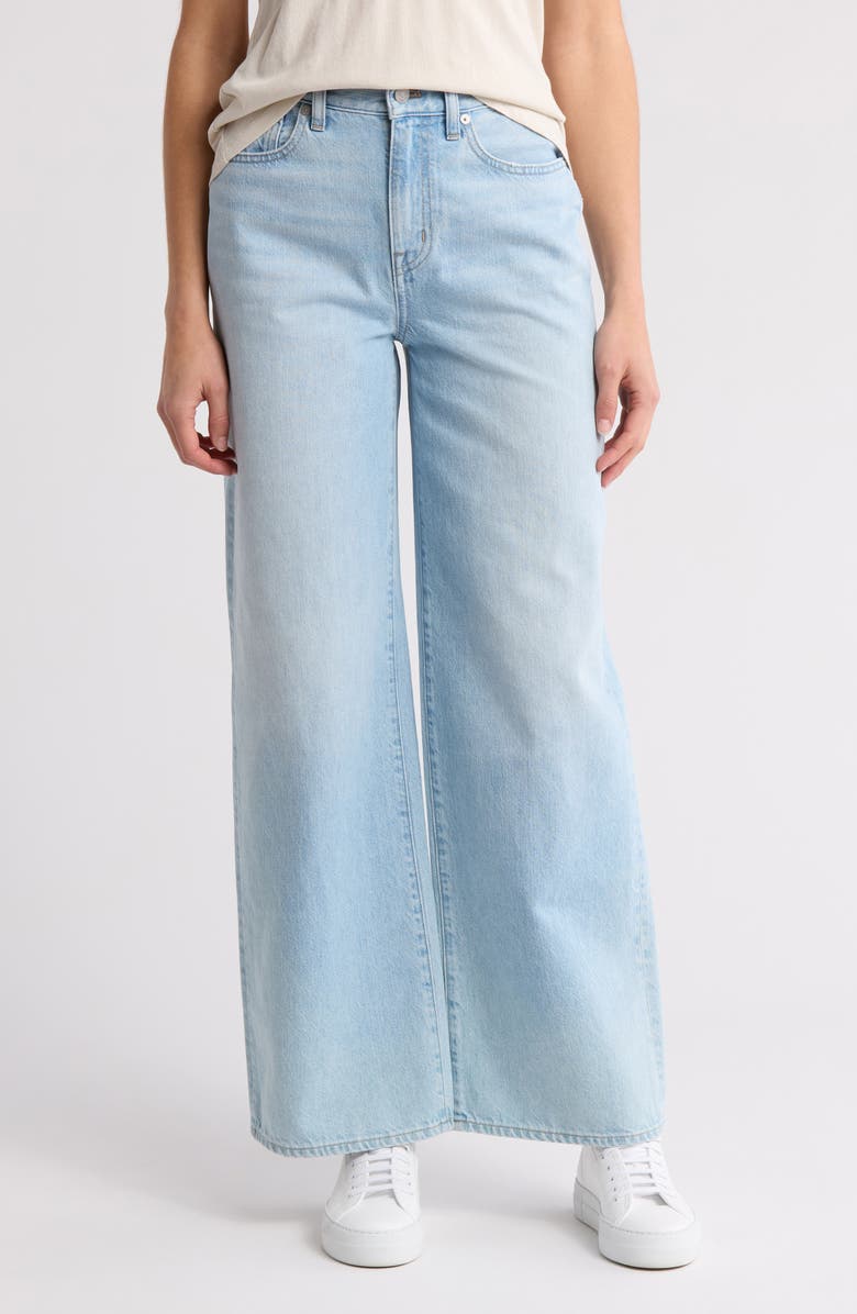 Madewell Superwide Leg Jeans, Main, color, Alesio Wash