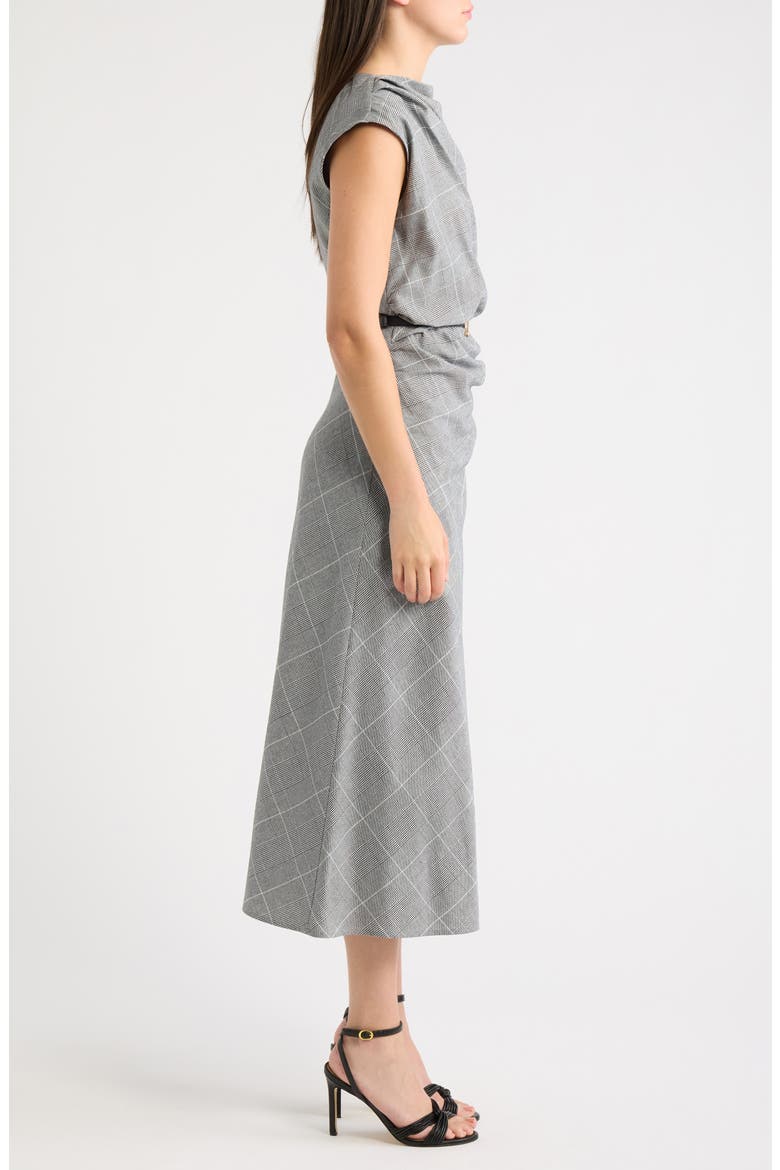Taylor Belted Midi Dress, Alternate, color, GREY