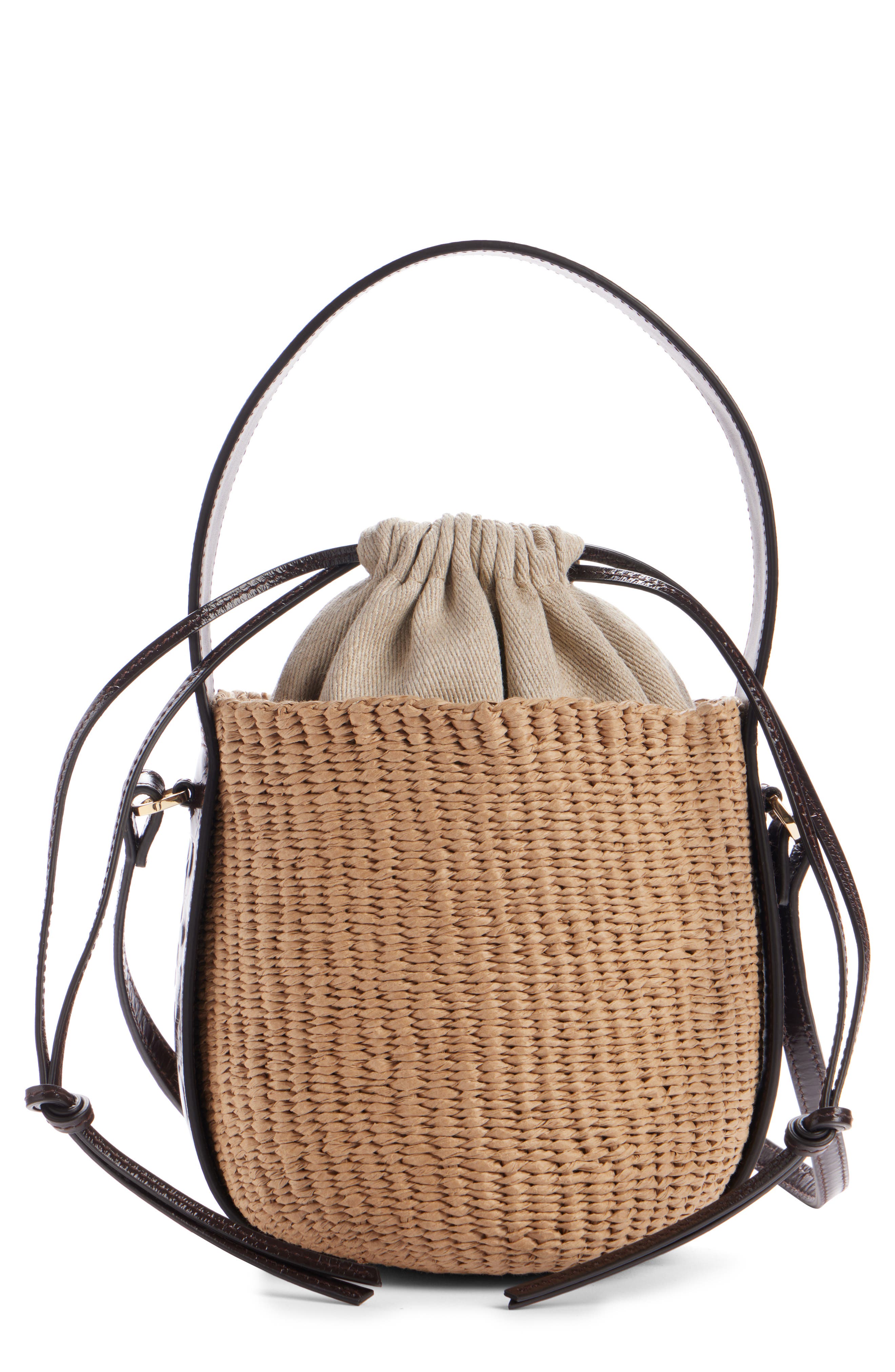 Woody Basket Bucket Bag, Main, color, KOHL BROWN 24X
