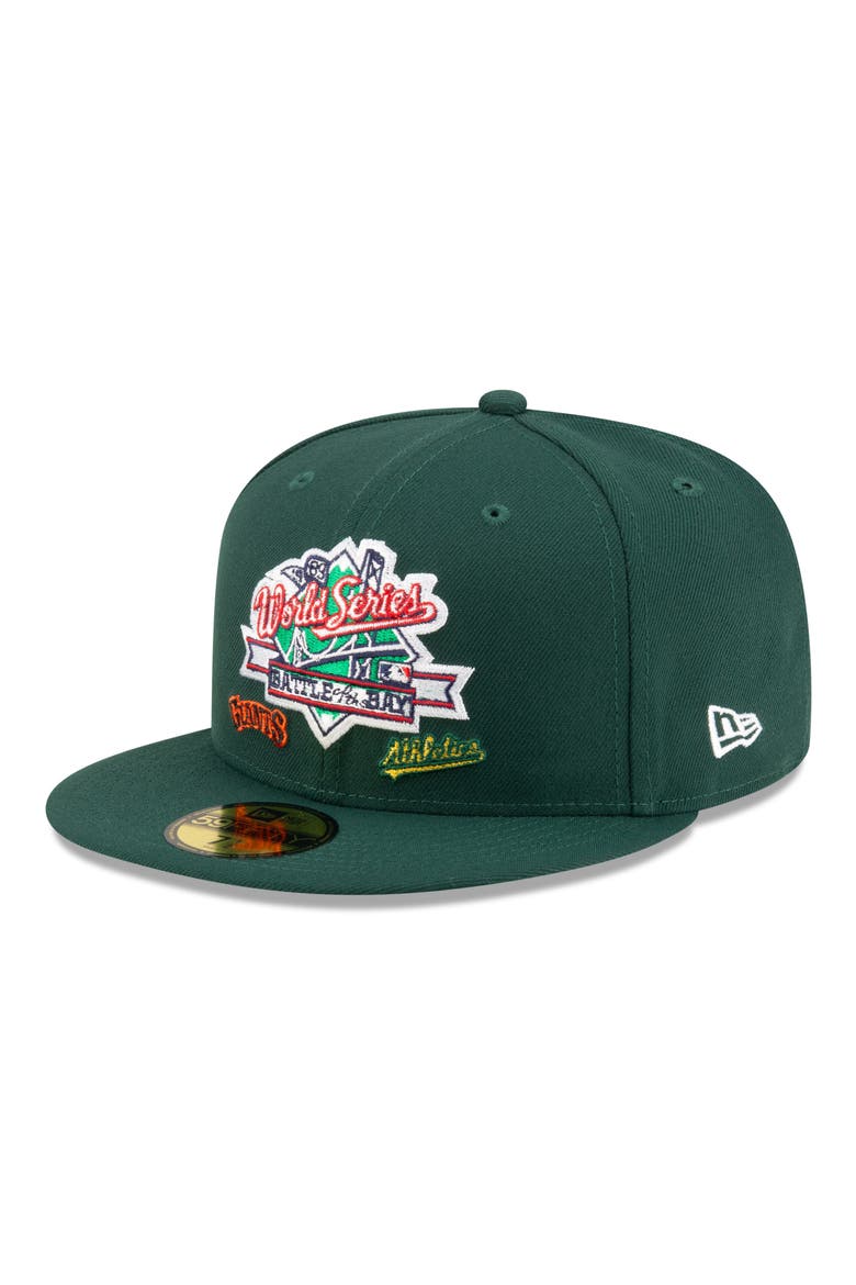 x Diet Starts Monday 59FIFTY Oakland Athletics World Series Fitted Baseball Cap, Main, color, GREEN