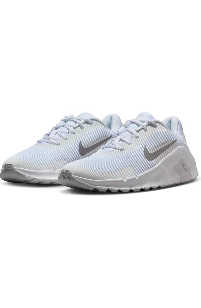 Nike Flex Train Athletic Training Shoe, Main, color, White/ Silver/ Photon Dust