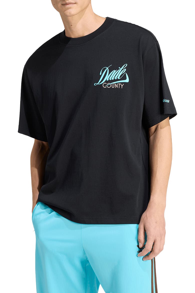 Miami-Dade County Cotton Graphic T-Shirt, Main, color, BLACK/ PULA