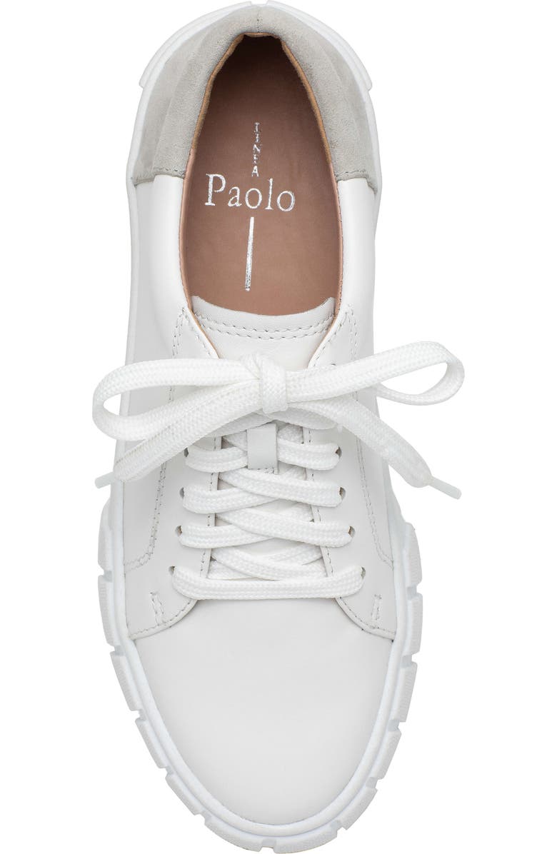 Linea Paolo Kenzi Platform Sneaker, Alternate, color, Eggshell/ Off White