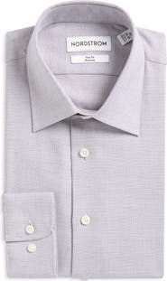 Nordstrom Trim Fit Cotton Dobby Dress Shirt