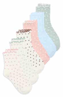 YOGALICIOUS 6-Pack Lettuce Edge Crew Socks