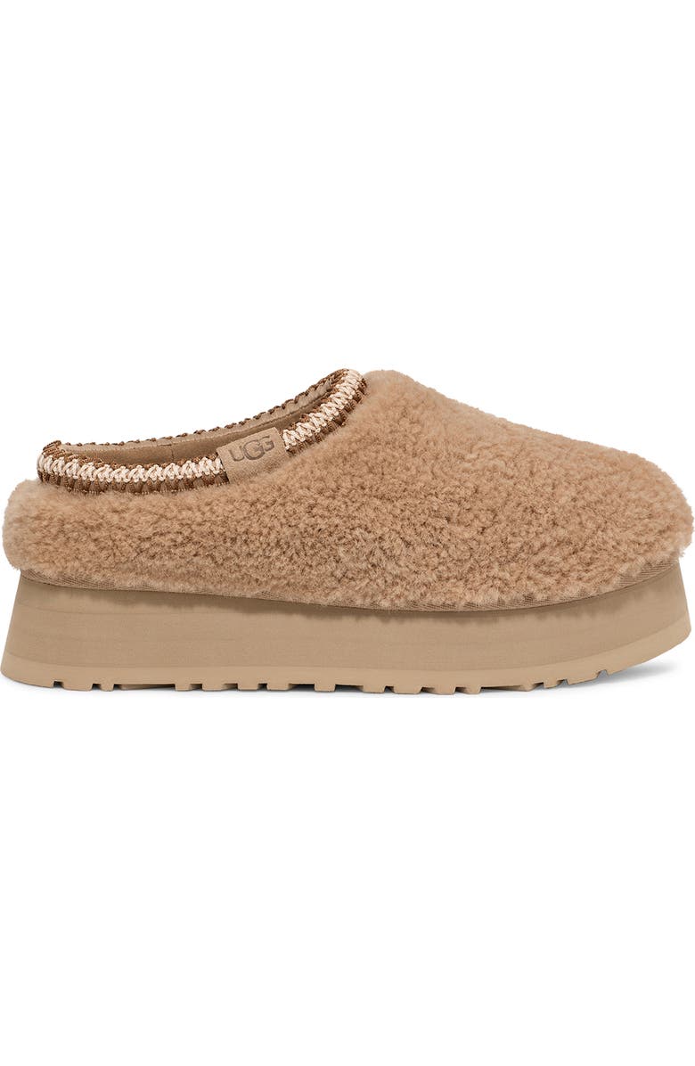 UGG<sup>®</sup> Tazz Maxi Curly Genuine Shearling Platform Slipper, Alternate, color, San