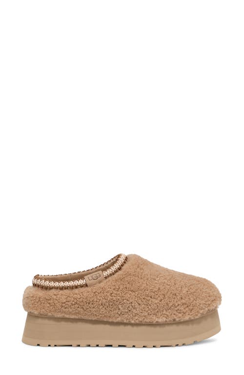 Ugg ® Tazz Maxi Curly Genuine Shearling Platform Slipper In Sand