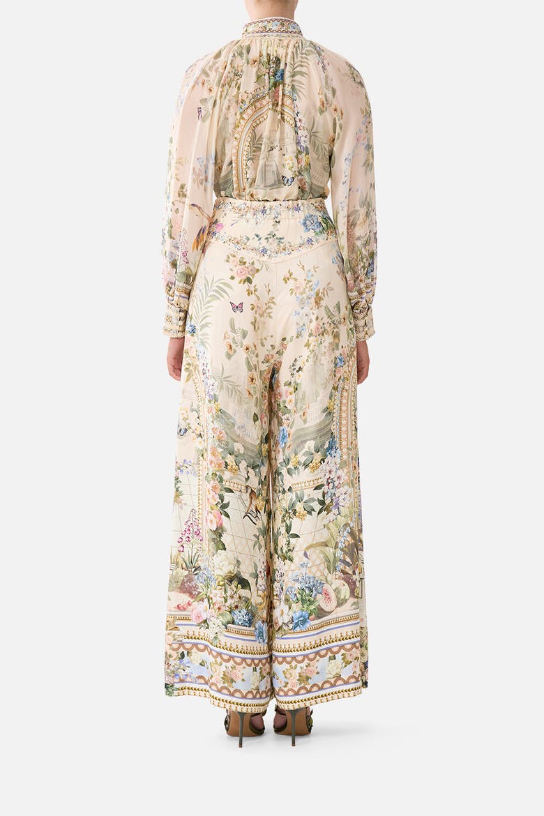 Corset Waist Wide Leg Pant, Alternate, color, Midsummer Masterpiece