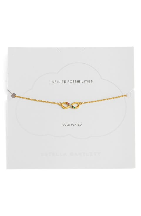 Cubic Zirconia Infinity Bracelet