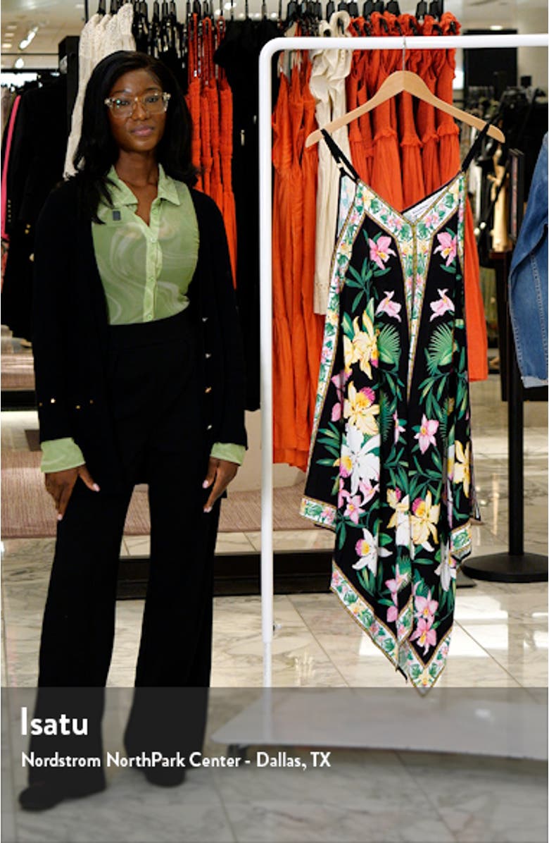 Orchid Garden Scarf Cover-Up Dress, sales video thumbnail