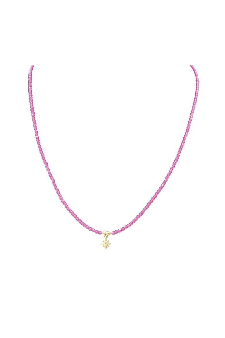 Ruby Star Necklace, Alternate, color, pink