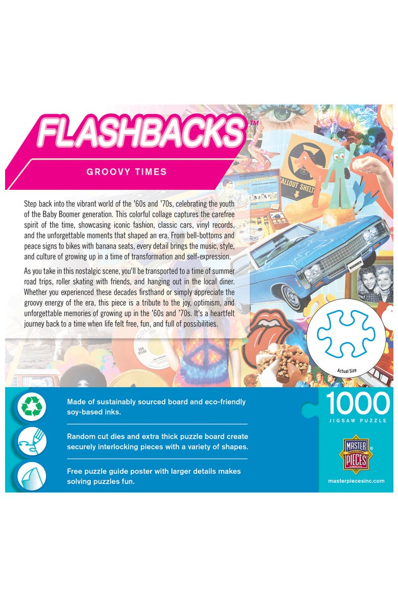 Groovy Times 1000 Piece Jigsaw Puzzle, Alternate, color, Multicolor
