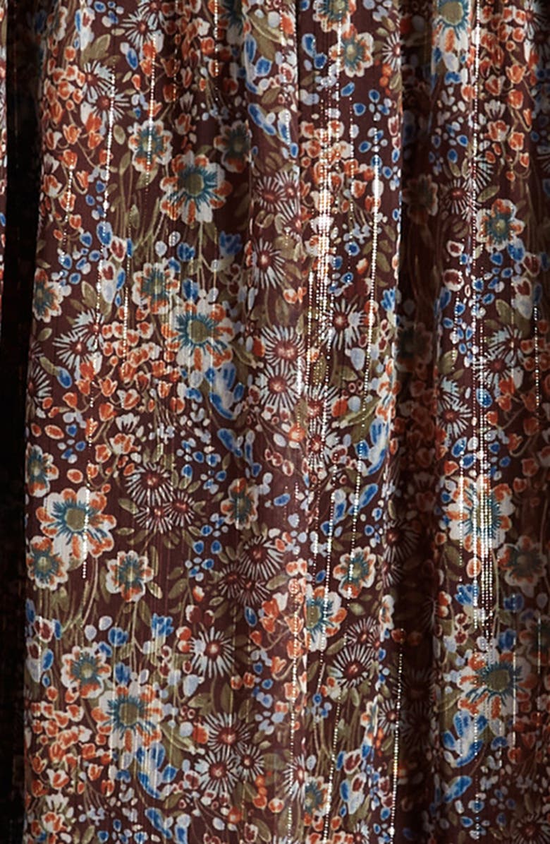 Ava & Yelly Kids' Chiffon Smocked Ruffle Maxi Dress, Alternate, color,